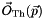 $\vec O_{\mathrm{Th}}(\vec p)$